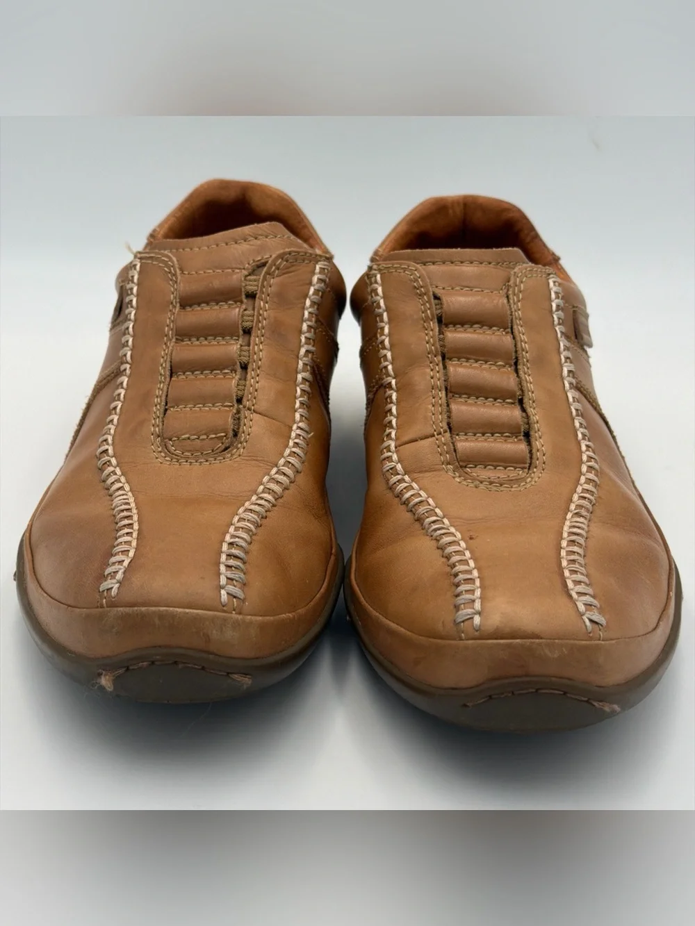 Pikolinos 07F-5046 Suecia Castor Brown Leather Slip On Shoes Men’s Sz 42 - READ